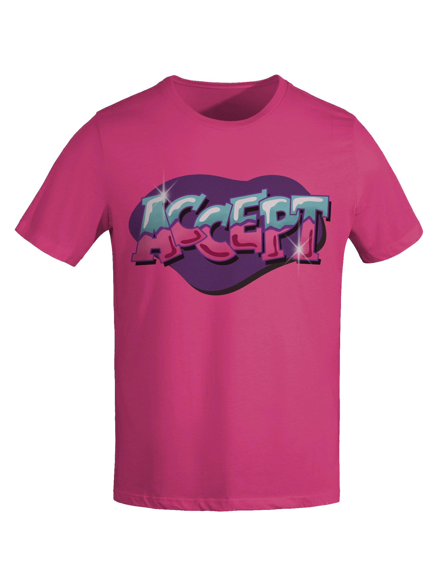 "ACCEPT" - Kawaiifiti Style - Women's Relaxed-fit T-Shirt (Light) product image (27)