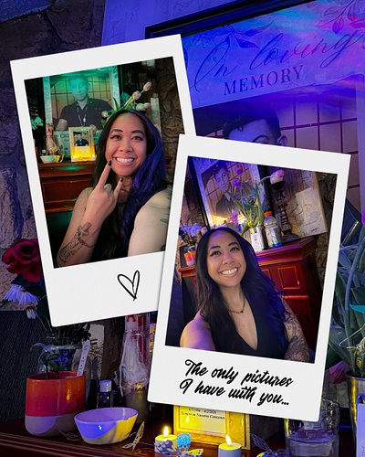 The only pictures I have with you… 📸

…are the ones with your funeral poster at ma’s altar 🥹 The way I met you one day and de...