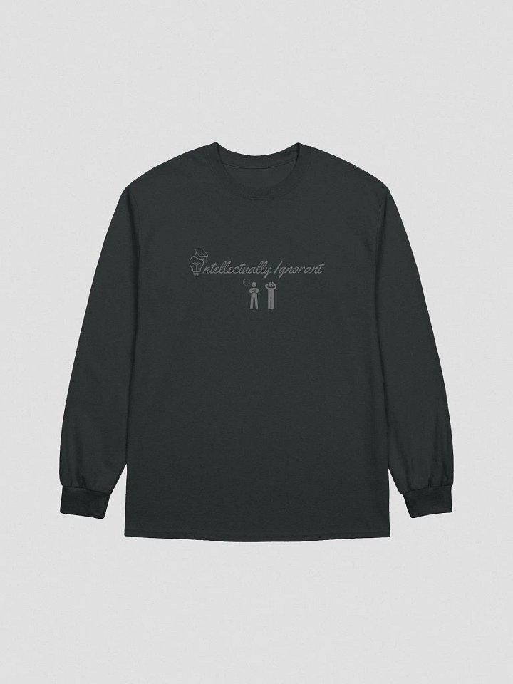 Intellectually Ignorant (Grey Logo) Long Sleeve T-shirt product image (4)