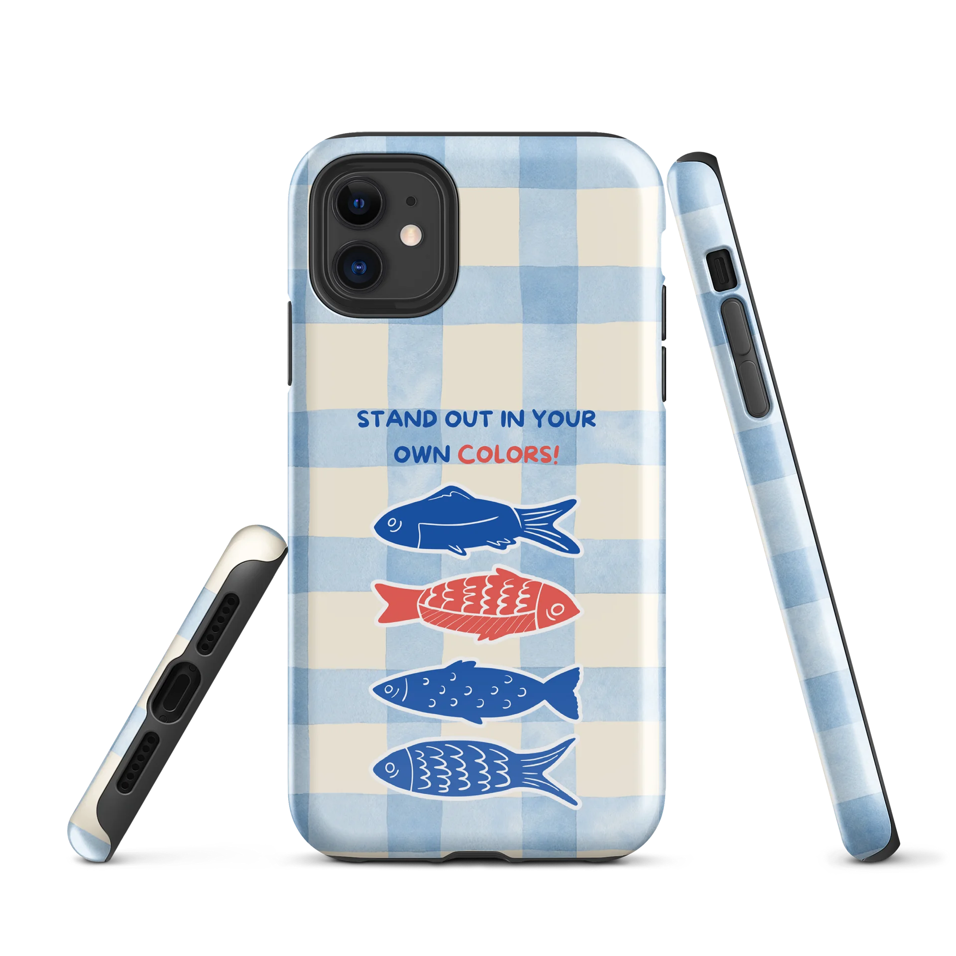 Be Different Fish Minimal Art Style Phone Case product image (1)