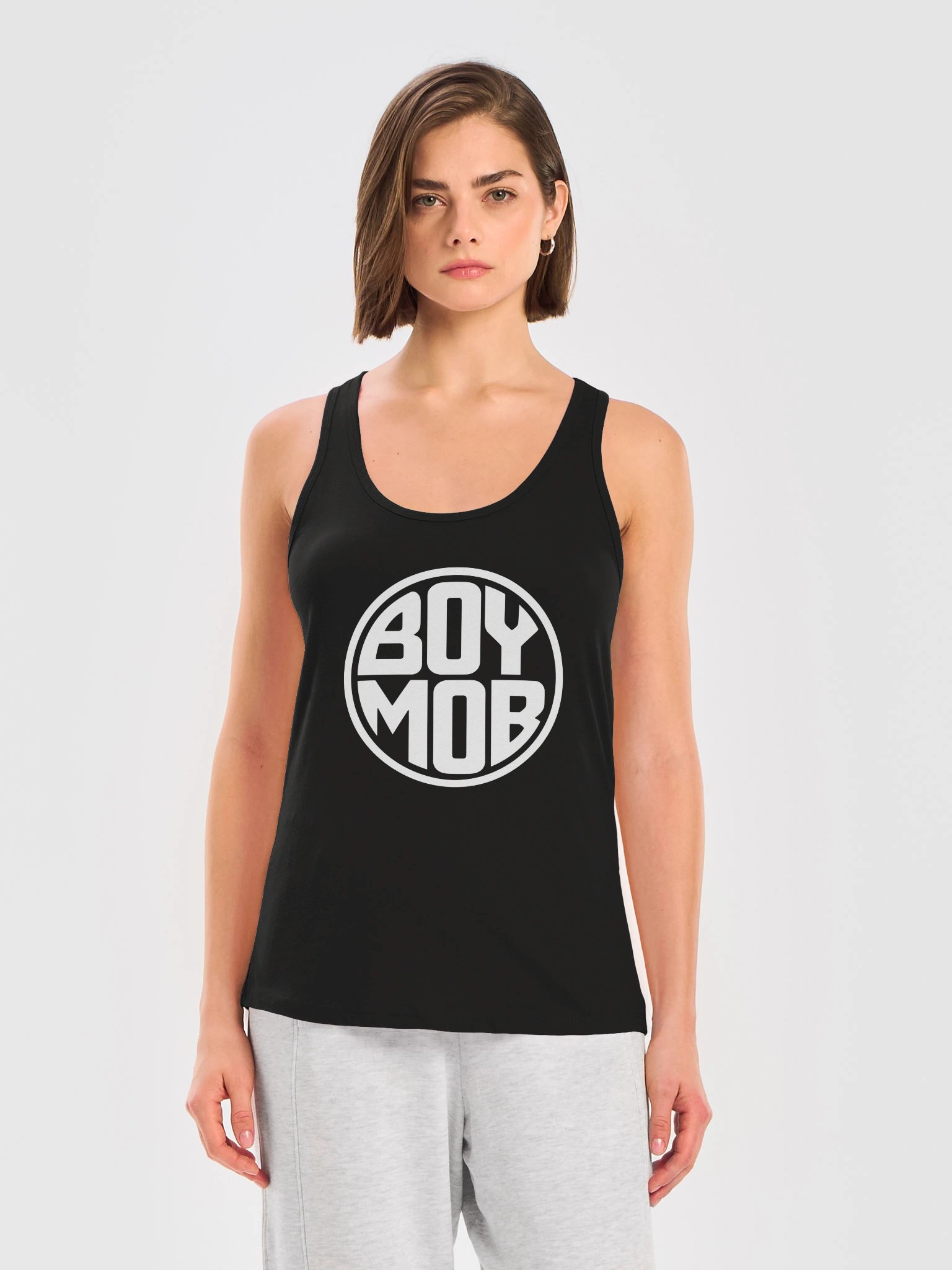 BOY MOB Circle Logo Racerback Tank product image (2)