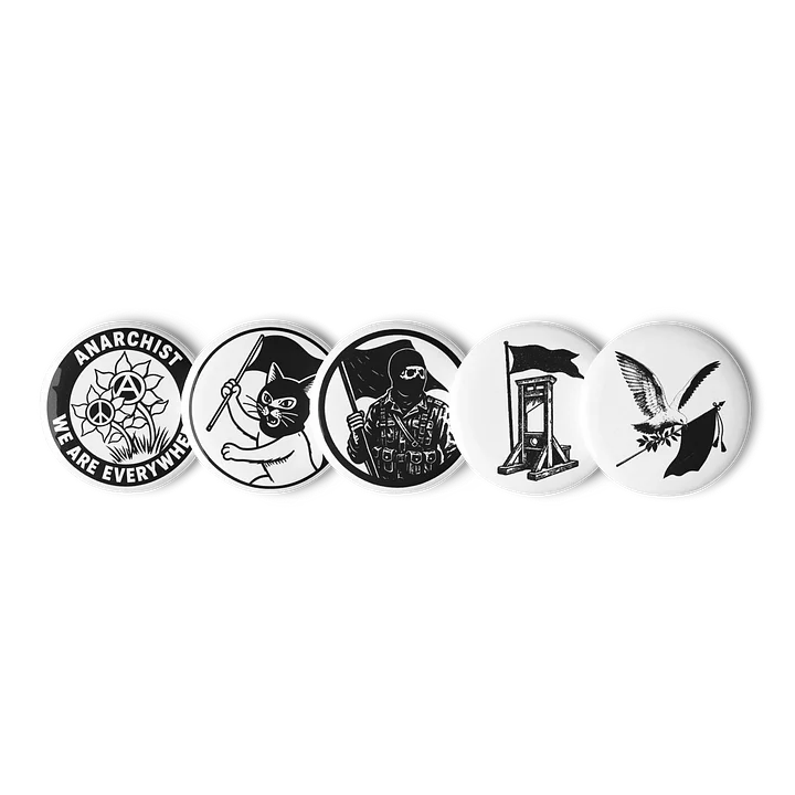 ANARCHIST BUTTON SET #1 product image (1)