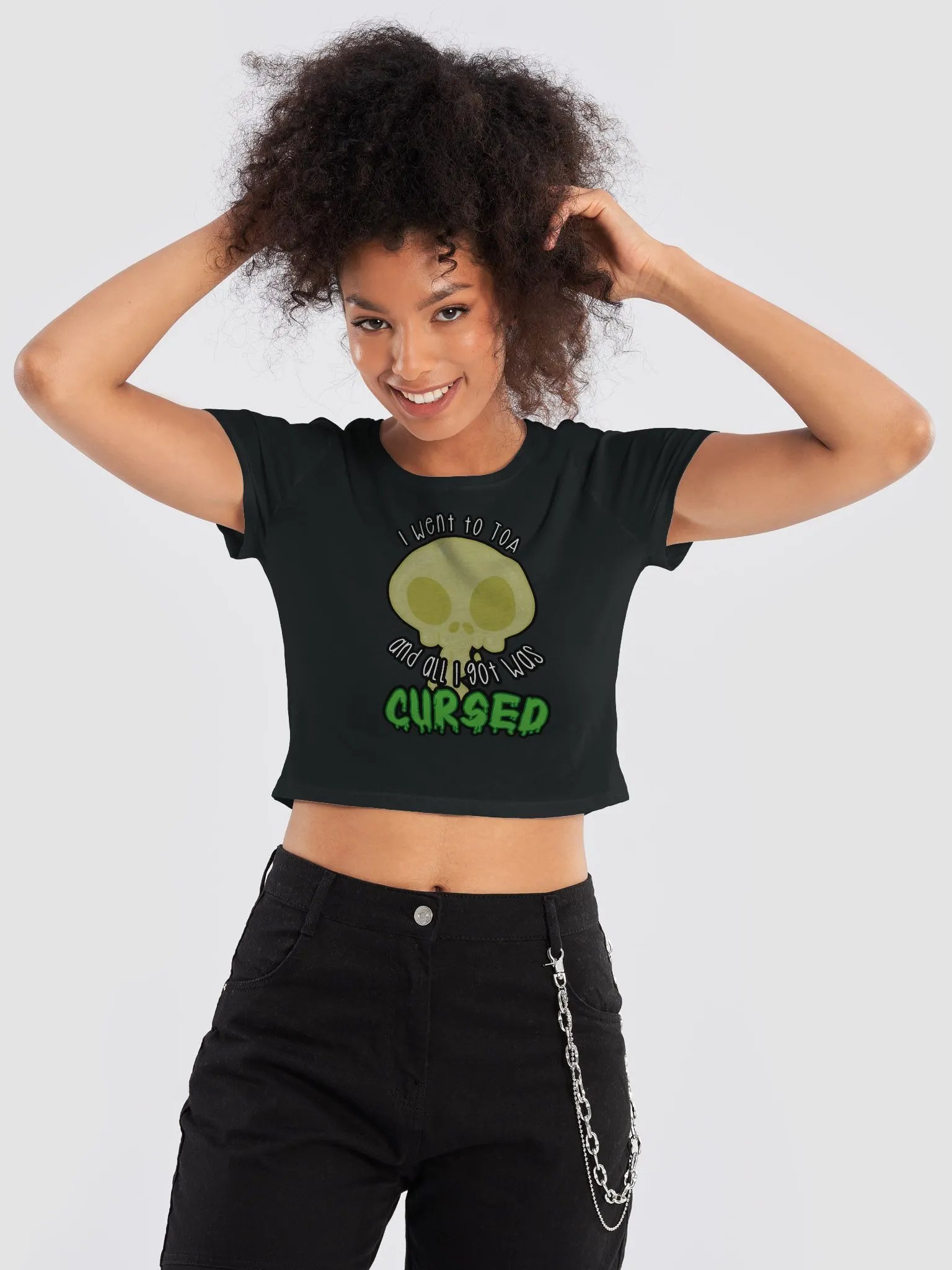 All I Got Was Cursed - Rogue - Crop Tee product image (9)