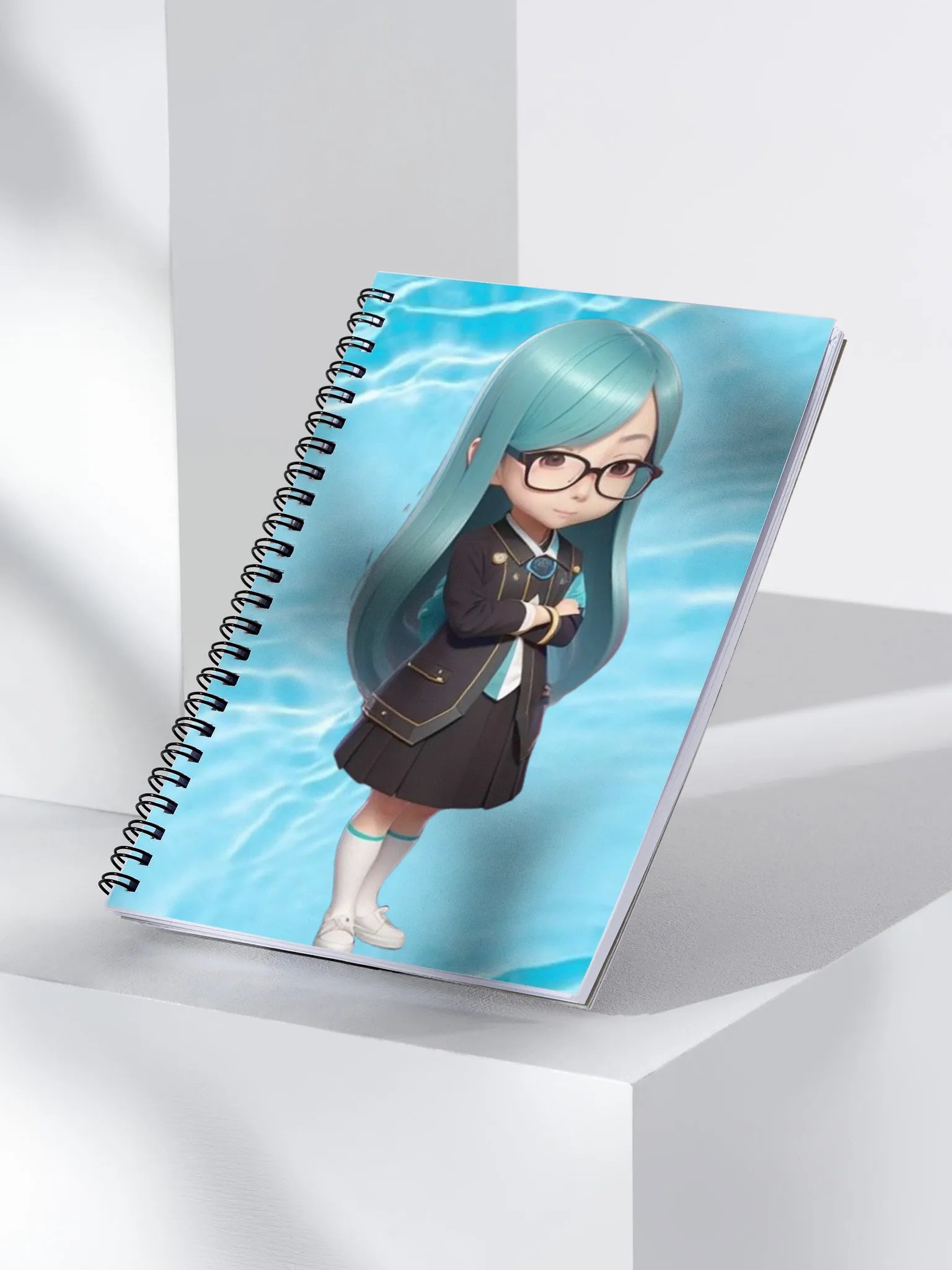 (AQUA CHIBI) K Spiral Notebook product image (3)