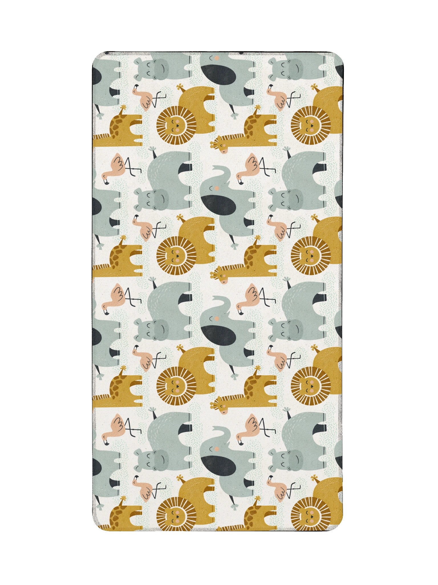 Retro Jungle Animals Desk Mat product image (2)