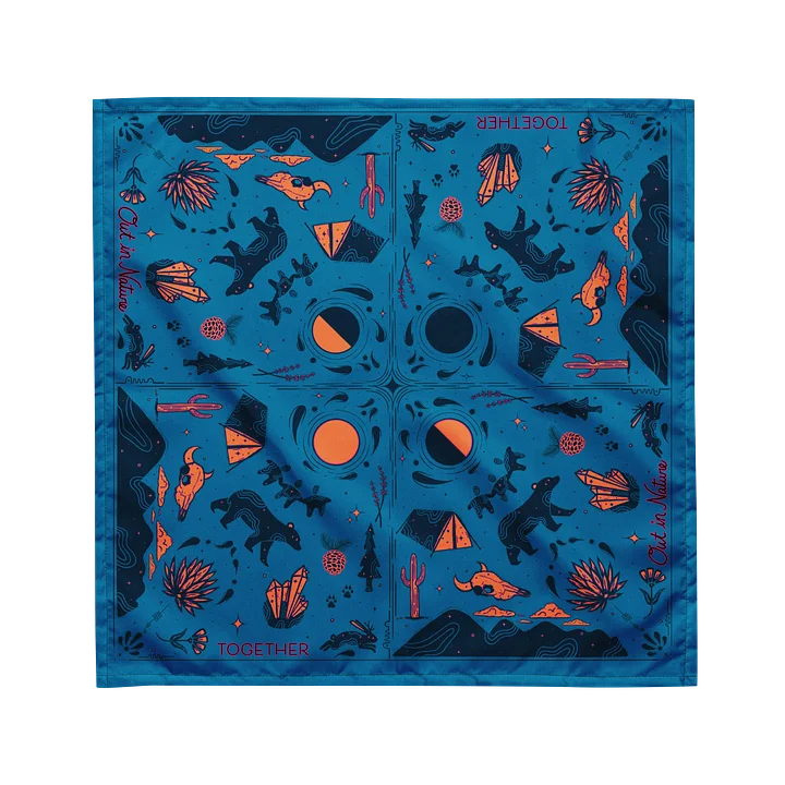 Out in Nature Bandana — Symmetrical Desert Print product image (1)