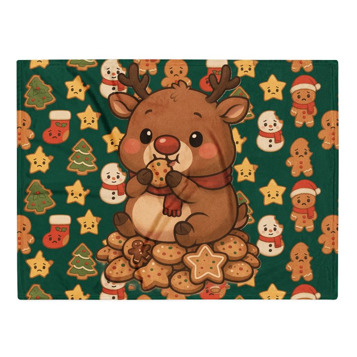 Rudolph the Cute Fat-Ass Reindeer Throw Blanket product image (2)