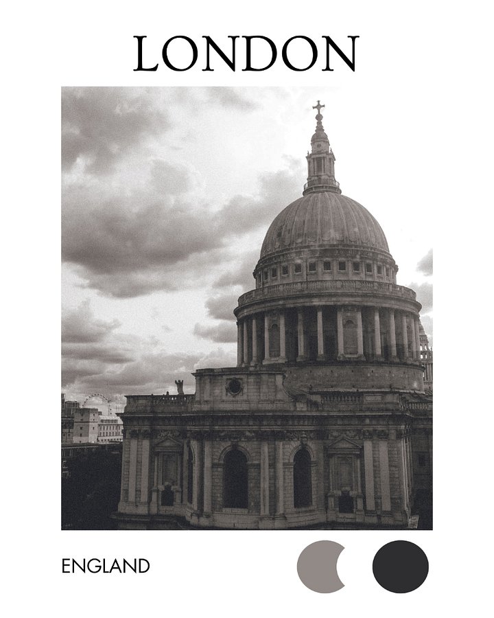 St. Paul's Eye - Black & White / City Digital product image (1)