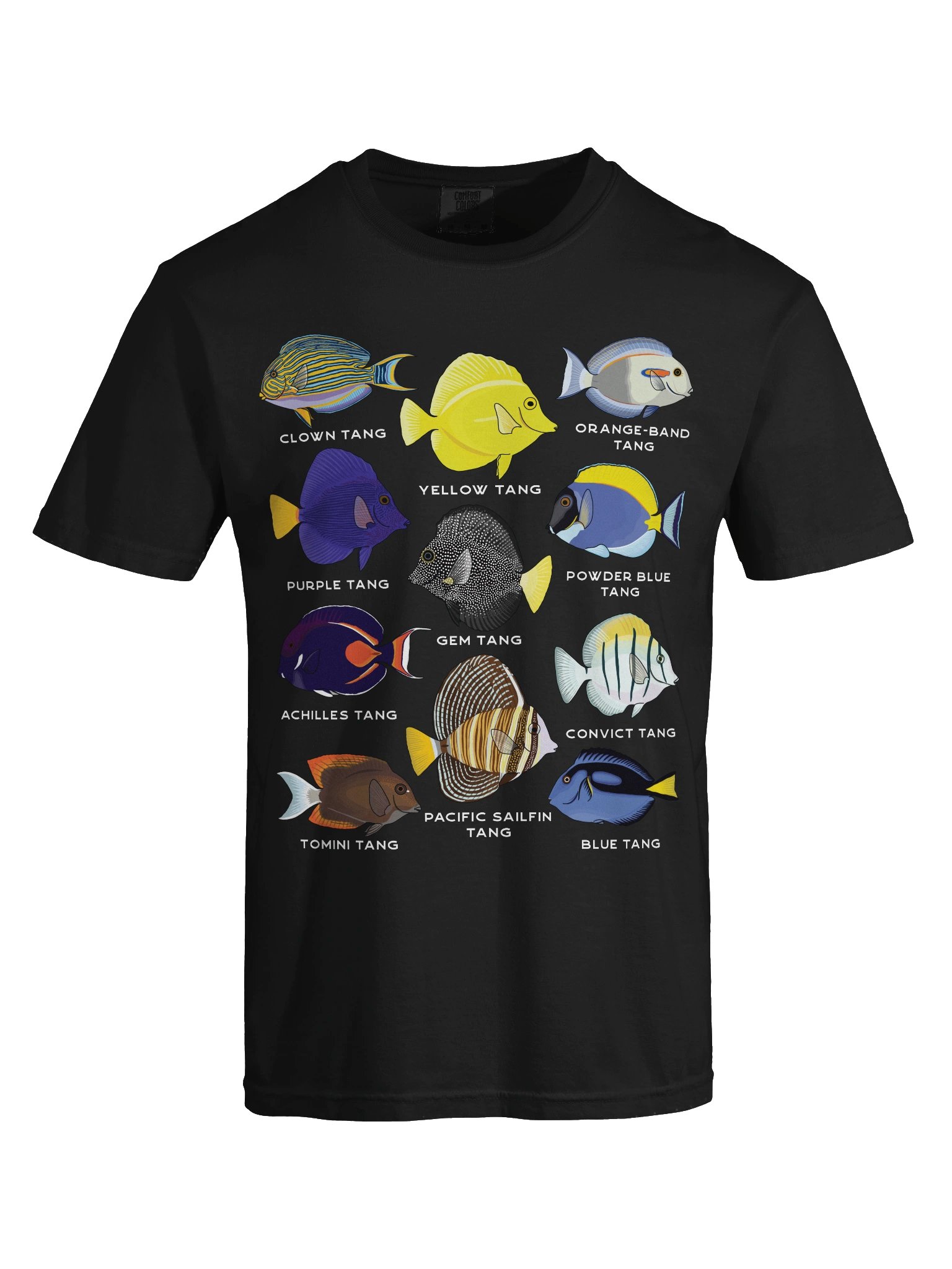 Tang Police(Front and Back Prints) T-Shirt for Reef Aquarium Lovers product image (9)
