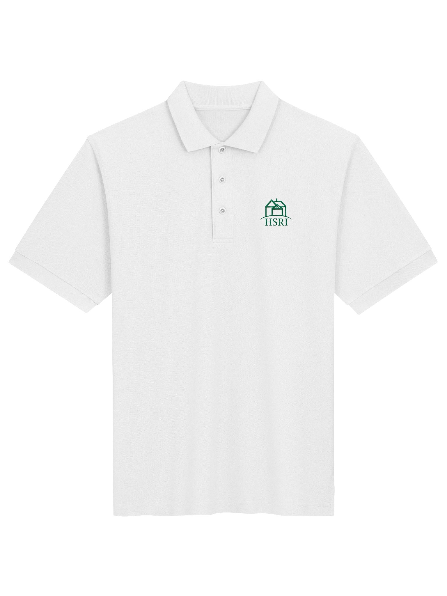 HSRI Polo Shirt - White - Green Embroidered product image (1)