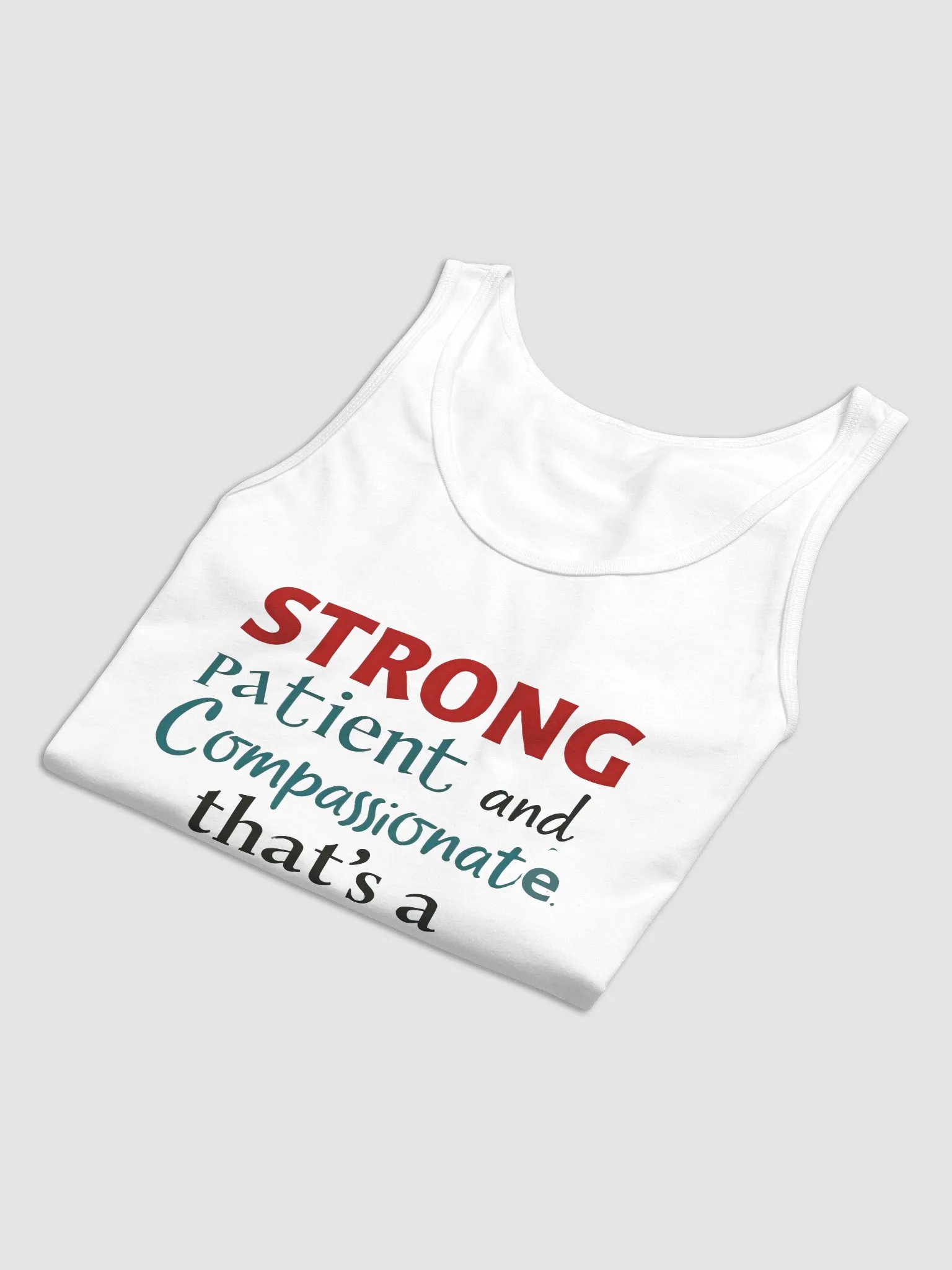 STRONG, patient and compassionate, Nurse Strength Jersey Tank product image (8)