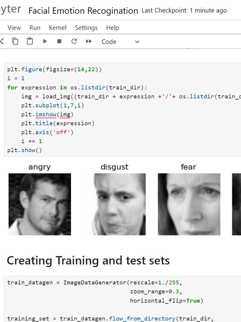 Facial Expression Recognition using CNN Final Year Project product image (3)