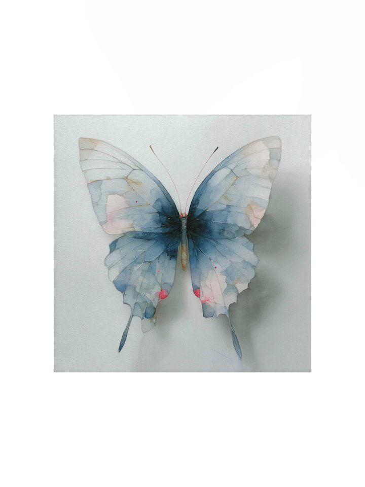Pale Blue Watercolor Butterfly product image (2)