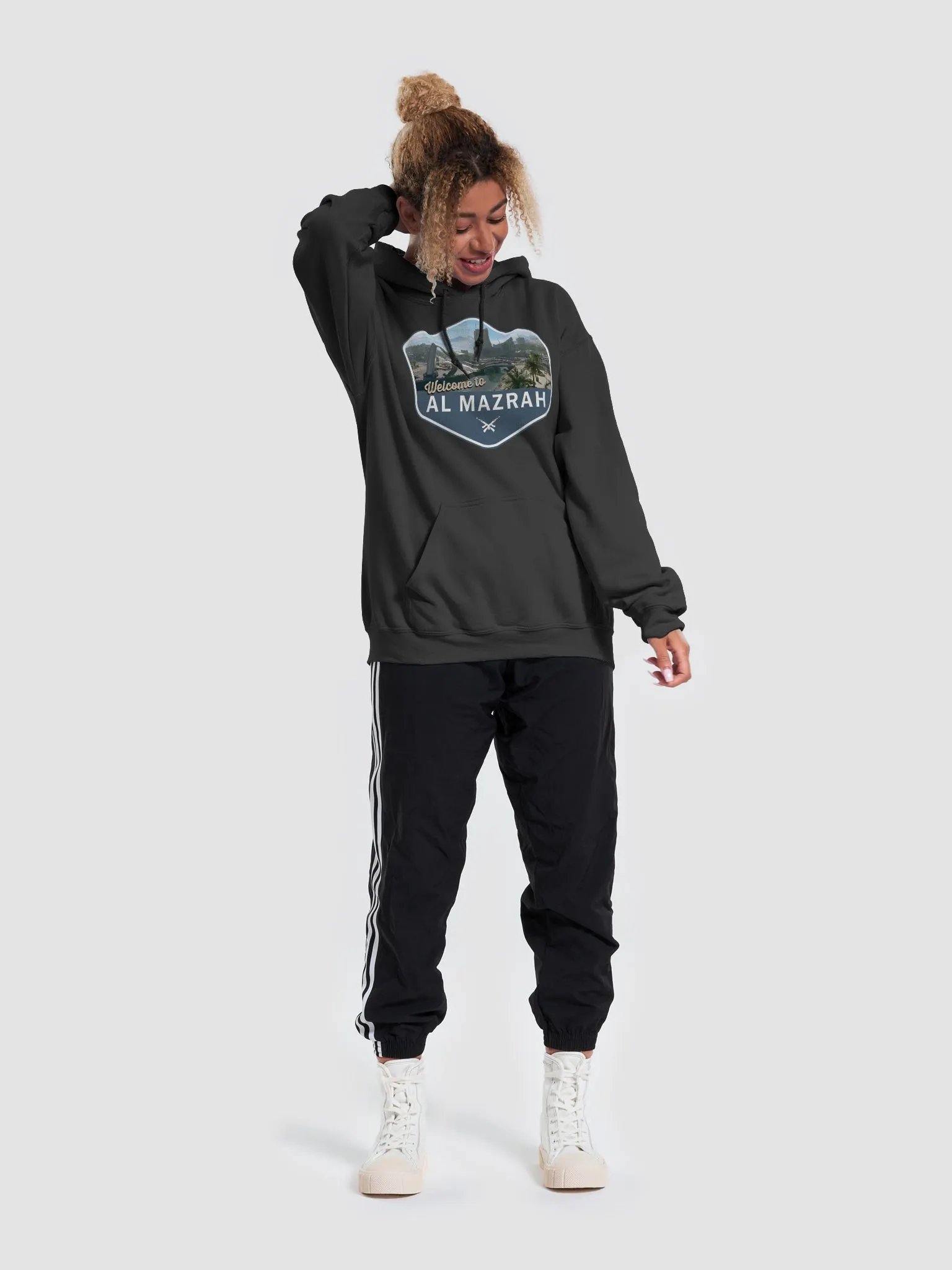 Welcome To Al Mazrah Ladies Hoodie product image (5)