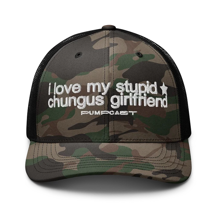 Chungus Girlfriend Camo Trucker Hat product image (1)