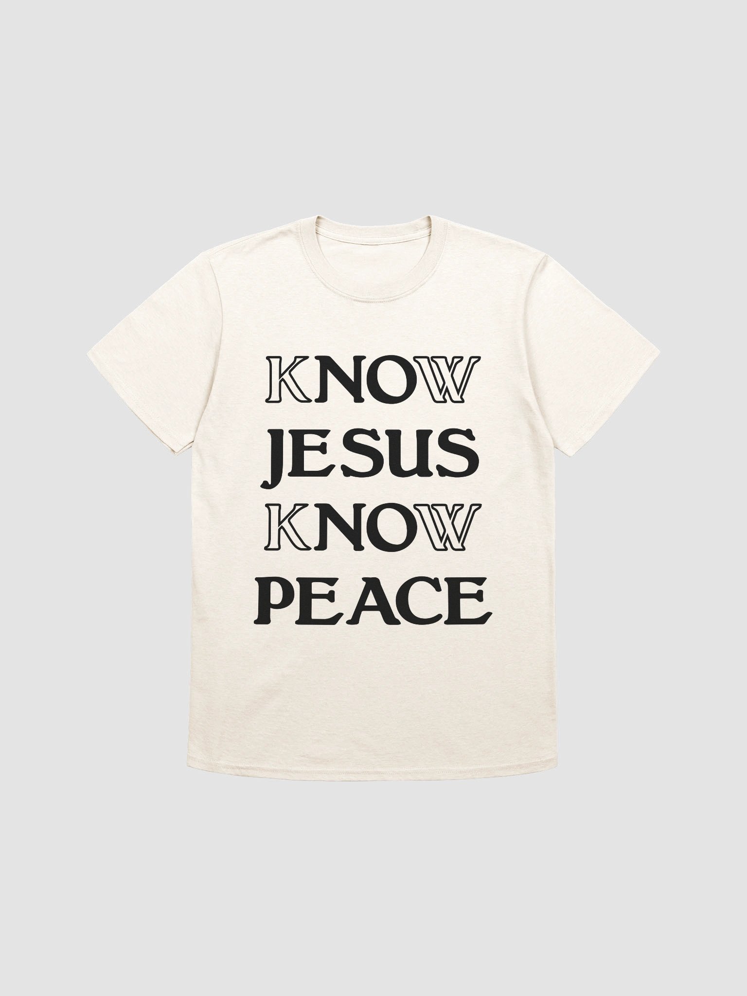Know Jesus Know Peace black product image (1)