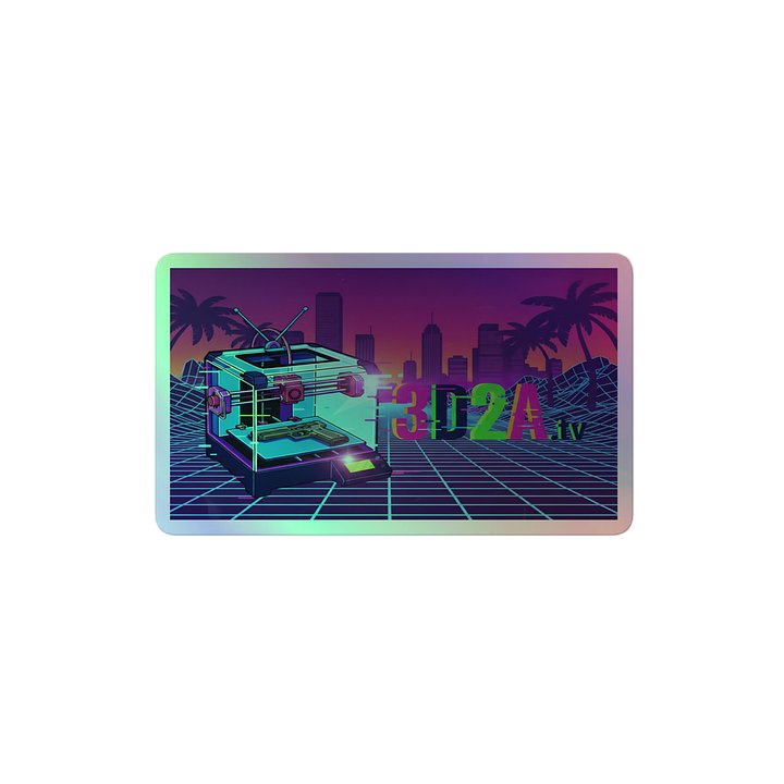 3D2A.TV Holo Sticker product image (2)