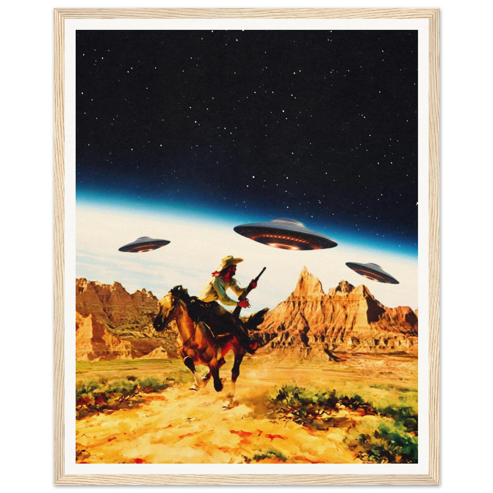 UFO Space Chase Wall Art product image (6)