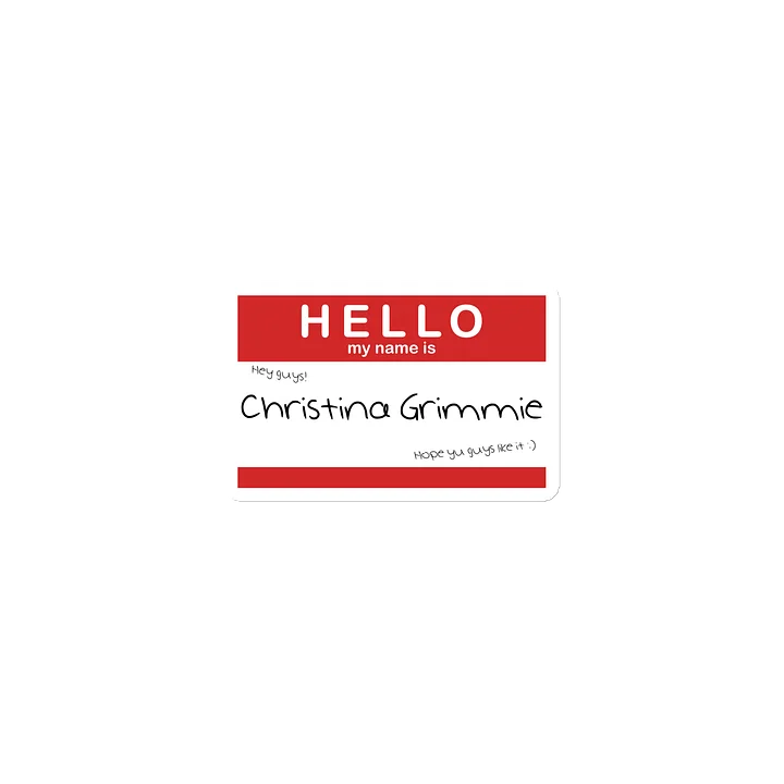 Hello My Name Is Christina Grimmie Magnet product image (1)
