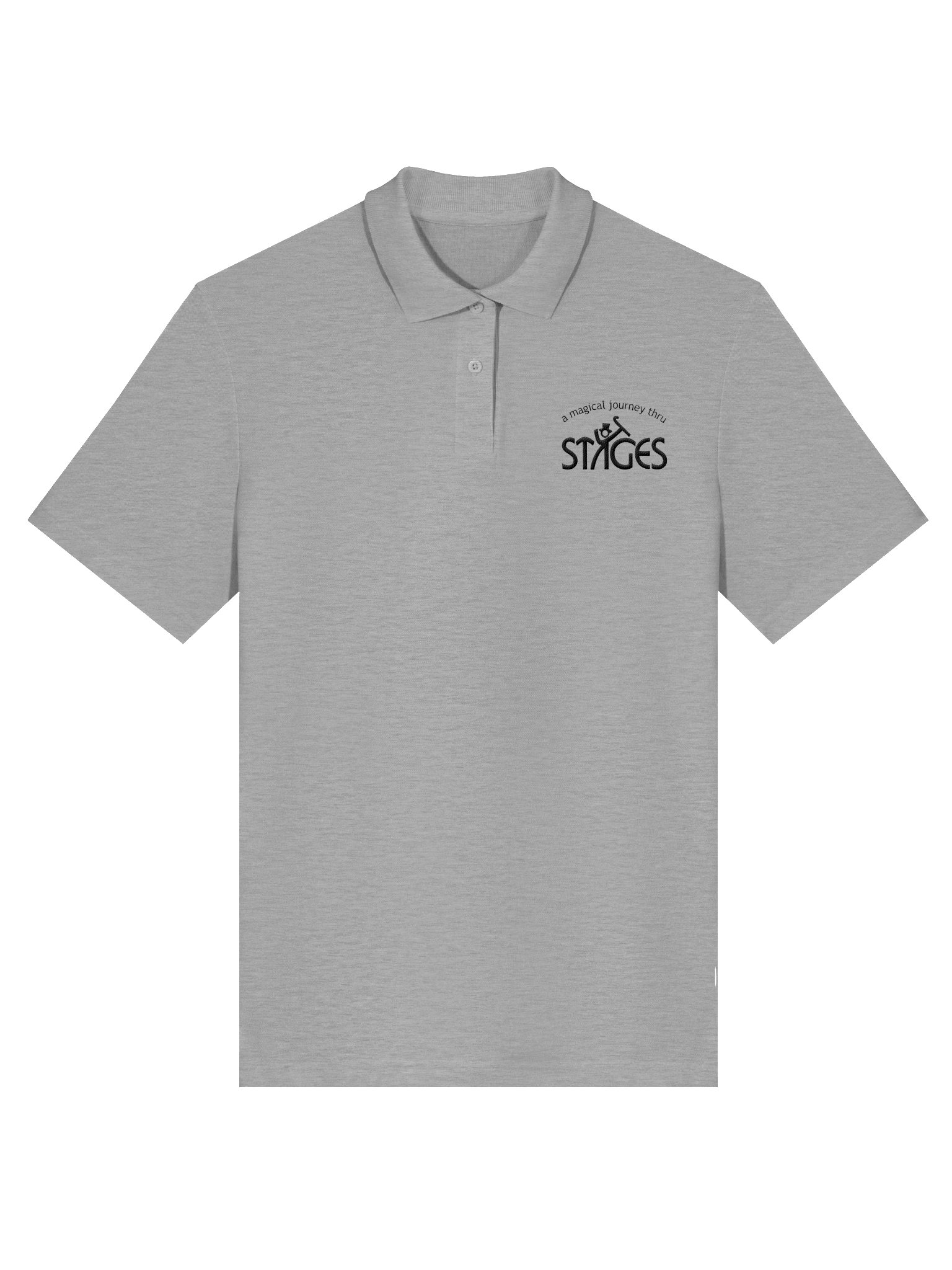 Feminine Polo - Light with Black Embroidered Stages Logo product image (1)
