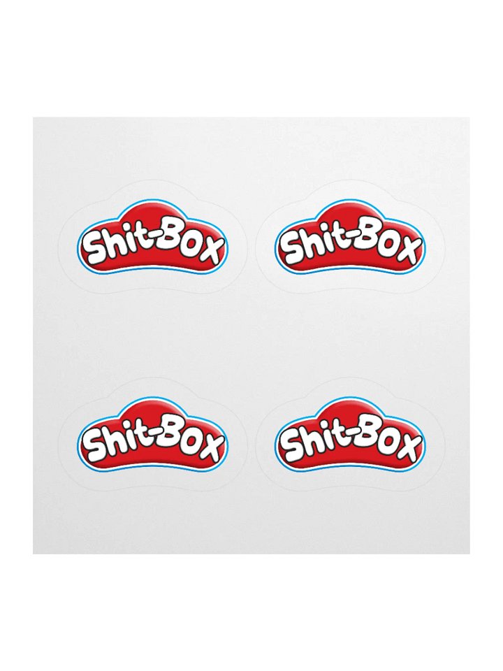 SHIT-BOX STICKERS (4-PACK) product image (1)