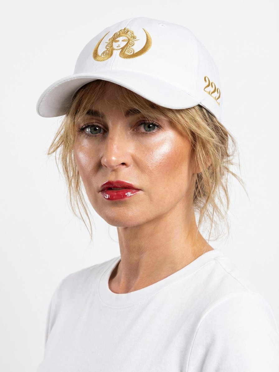 CIRCEMOON Divin Sacré Nombre 222 Cap - white product image (1)