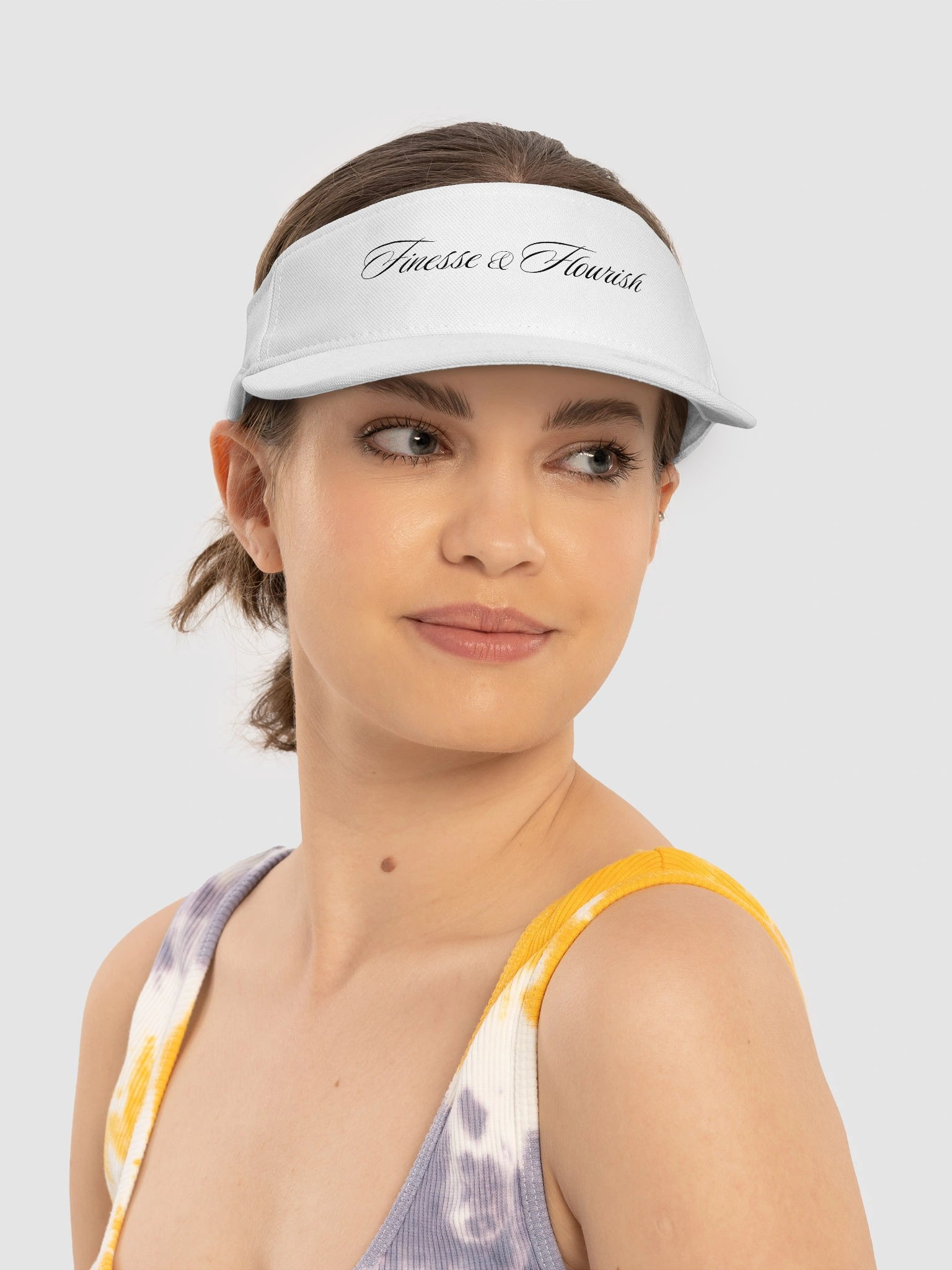 F&F Script Flexfit Visor (WHT) product image (4)
