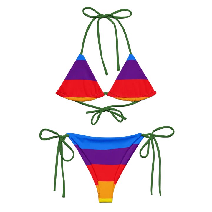 Sunset Stripes Recycled Bikini Set product image (2)