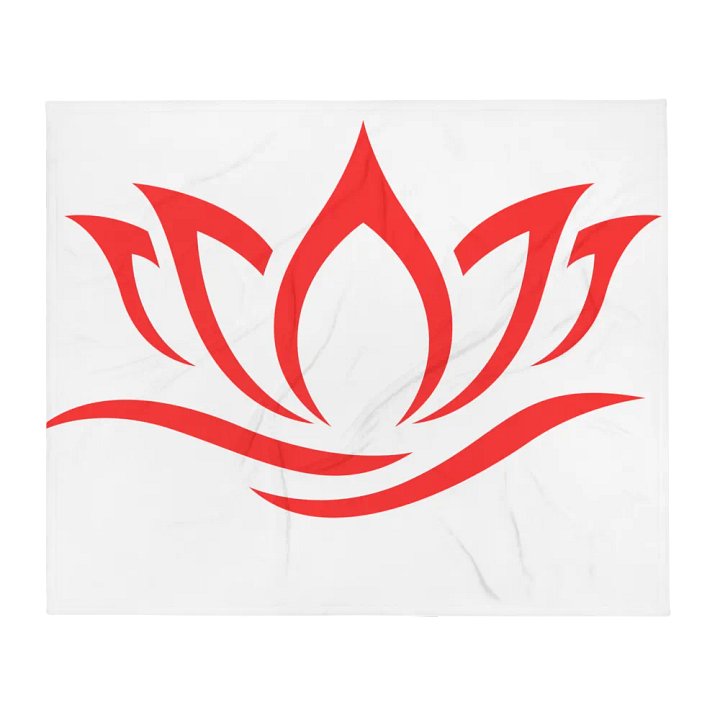 NMRK Red Lotus Throw Blanket product image (1)