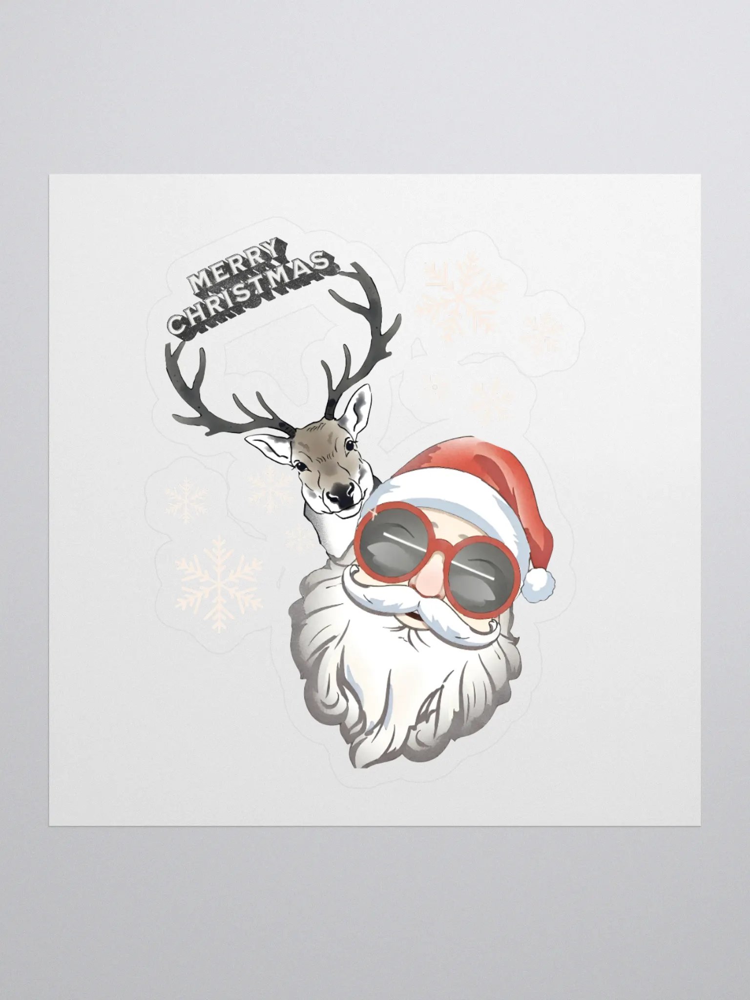 Cool Santa and Hip Reindeer Blanket product image (1)