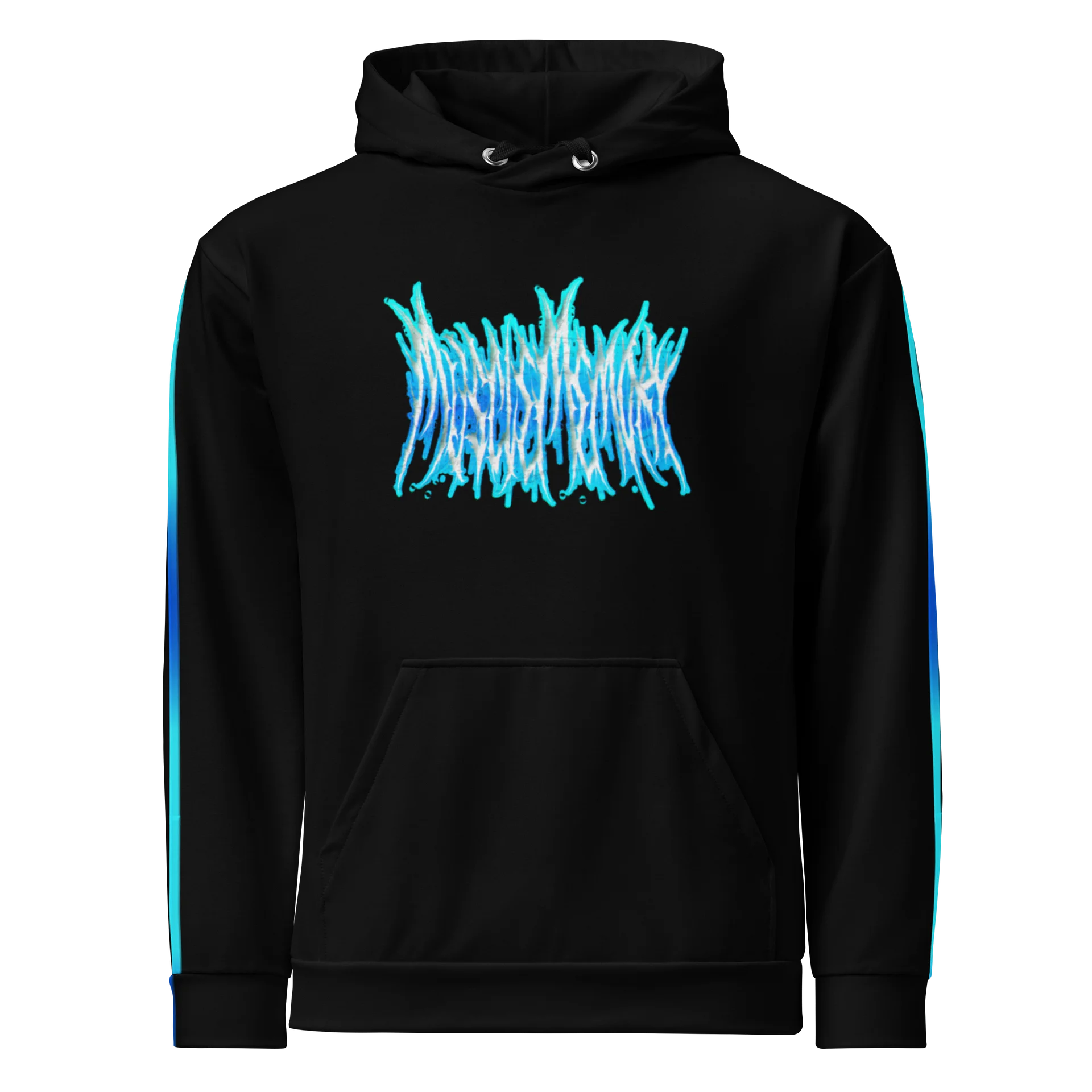 MuscleMem0ry Teal Brushstroke All-Over Hoodie product image (1)
