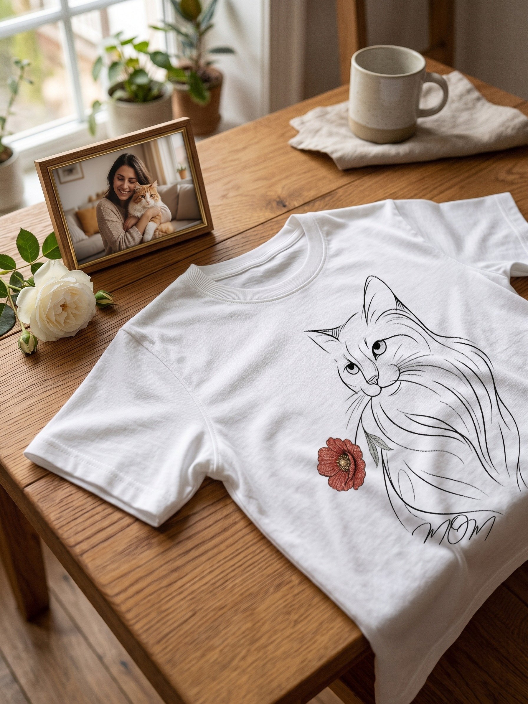 Cat Mom T-Shirt | Cat Lover Gift Tee product image (3)
