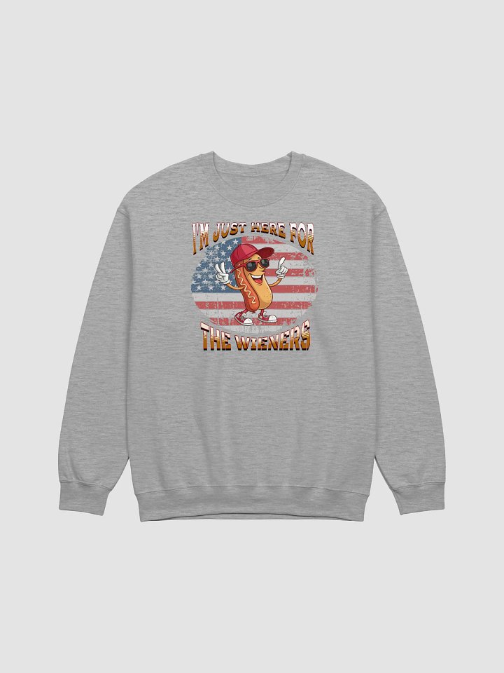 Im Just Here For The Wieners Hot Dog Crewneck Sweatshirt product image (19)