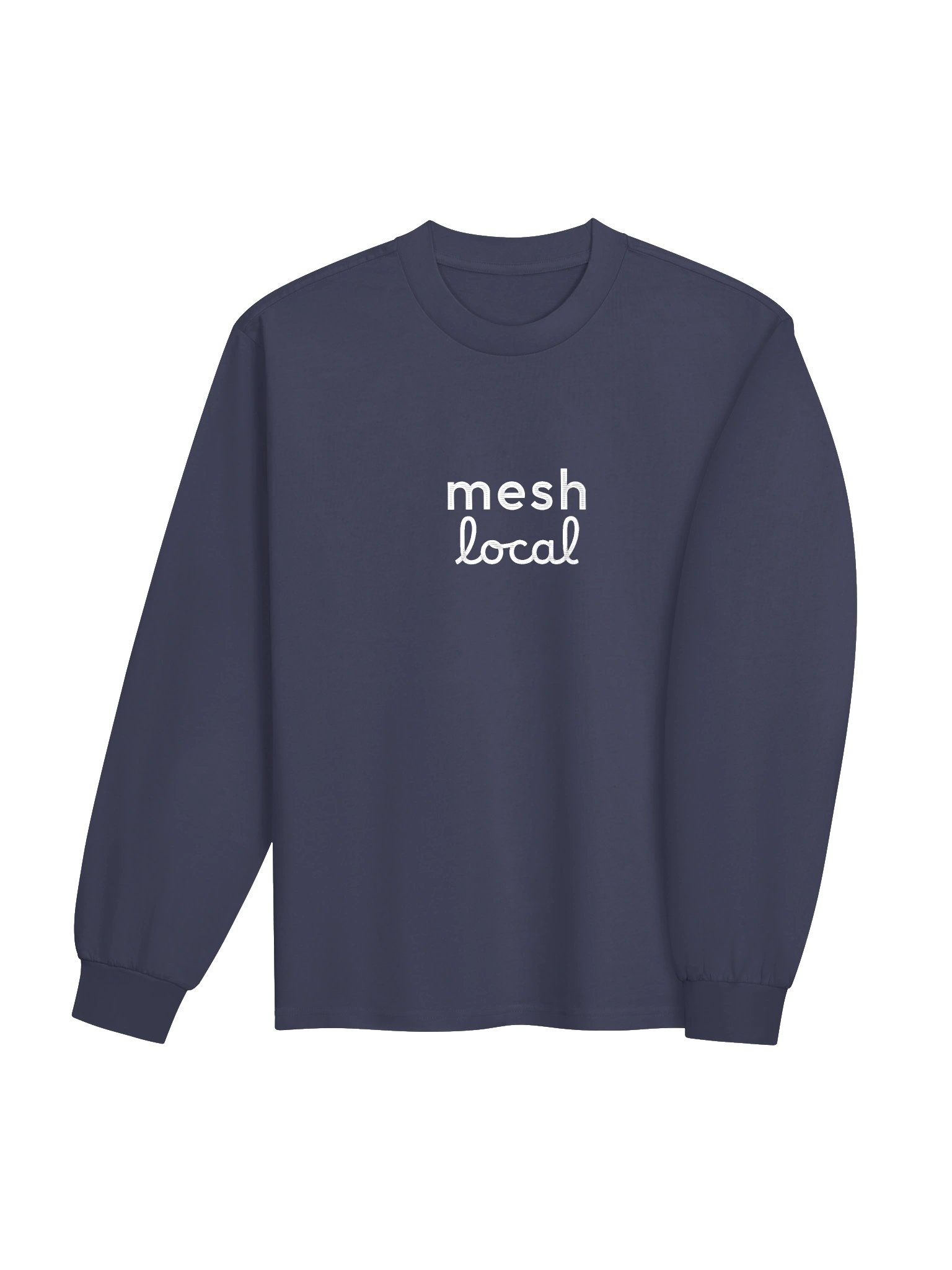 Mesh Local Embroidered Long-Sleeve Shirt product image (4)
