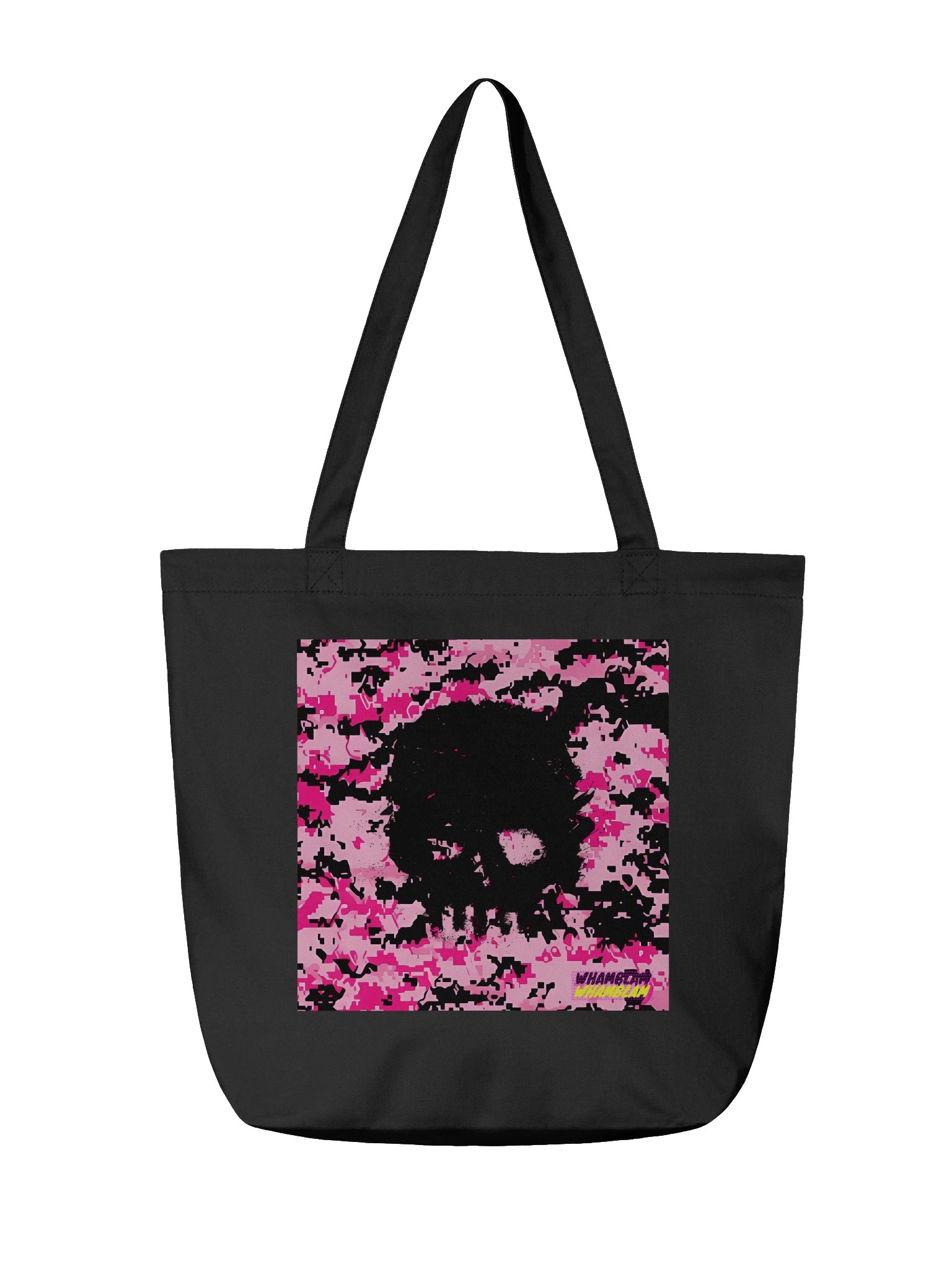 Pixelated Skull Chaos Tote Bag product image (2)