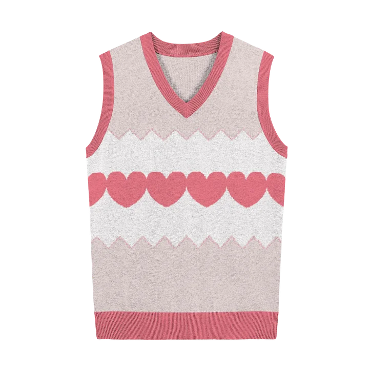 Line of Hearts Knitted Vest product image (1)
