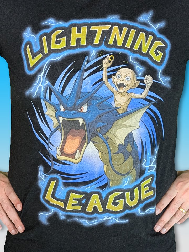 Gollum’s Gyarados Tee + Custom ex Card product image (1)