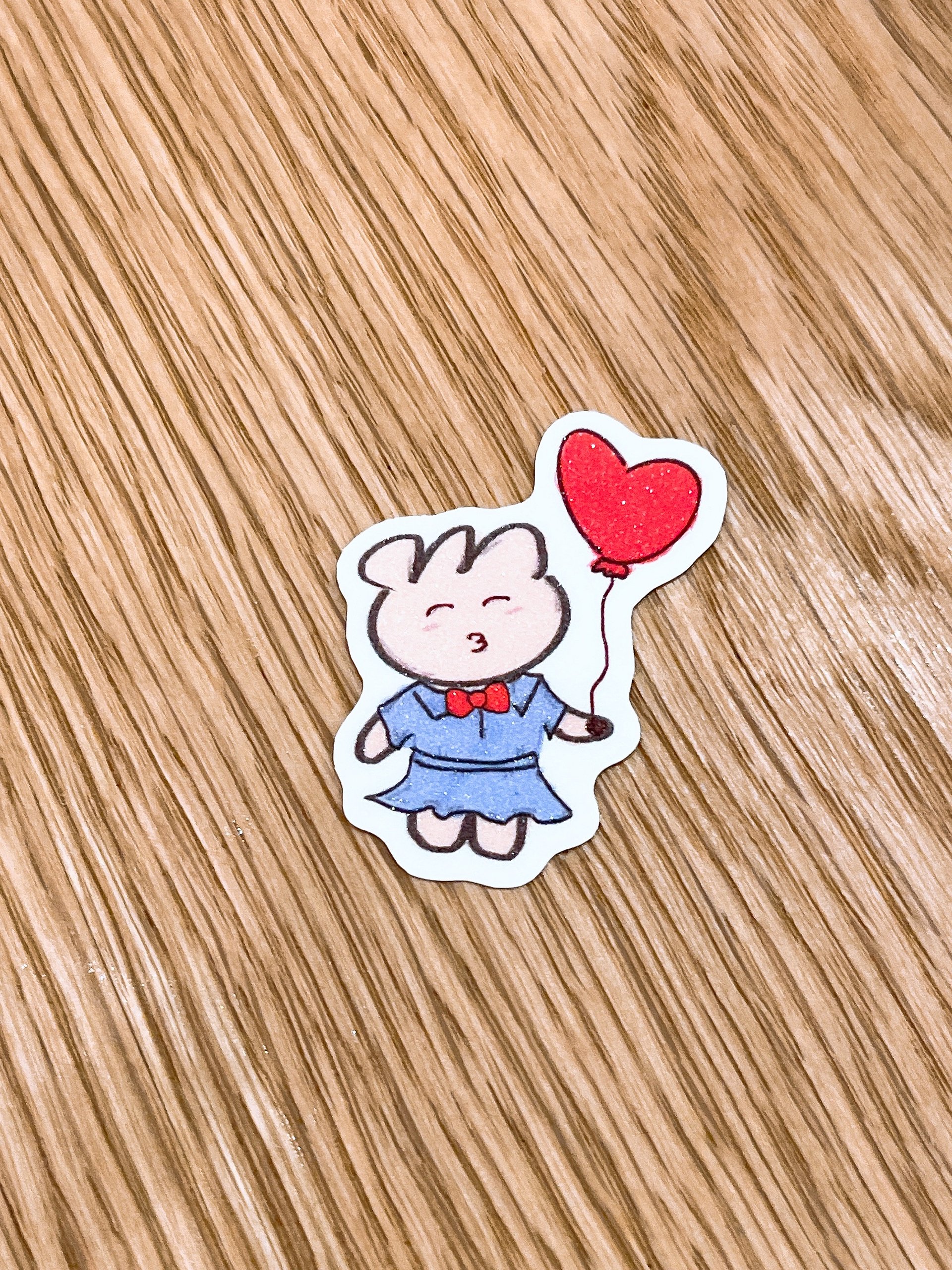 Bun with balloon Sticker product image (1)