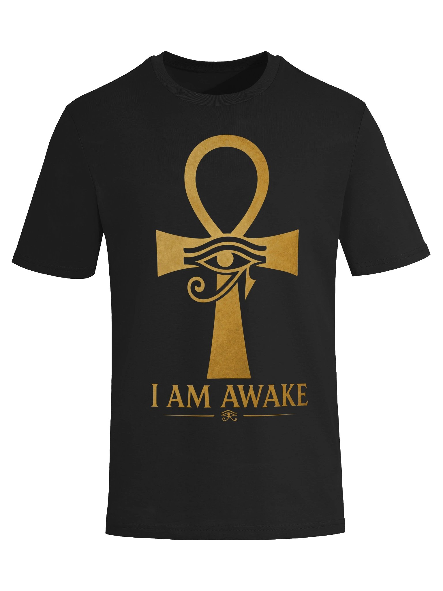 I AM AWAKE Ankh & Eye of Horus T-Shirt – Egyptian Spiritual Symbol Tee product image (5)