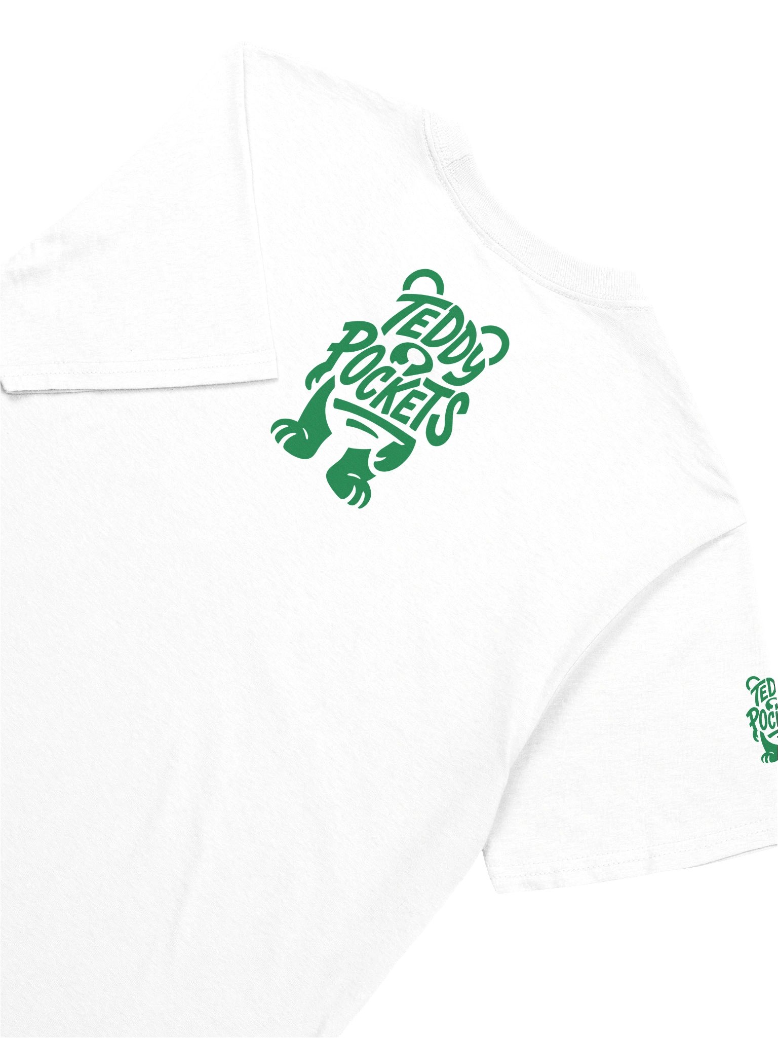 THE MORE YOU ERASE FIST Graphic T-Shirt Forest on White product image (2)
