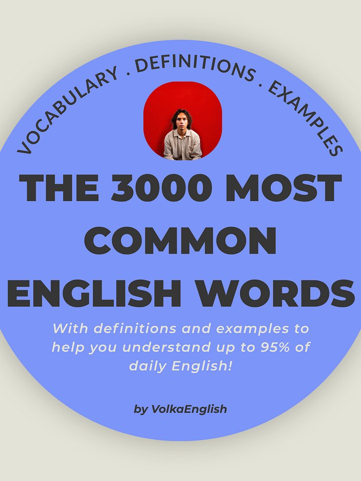 3000 Most Common English Words Textbook (364 pages) product image (1)