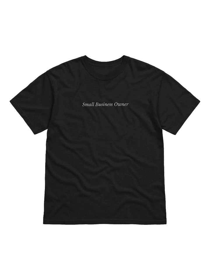 "Small Business Owner" Embroidered T-Shirt product image (1)