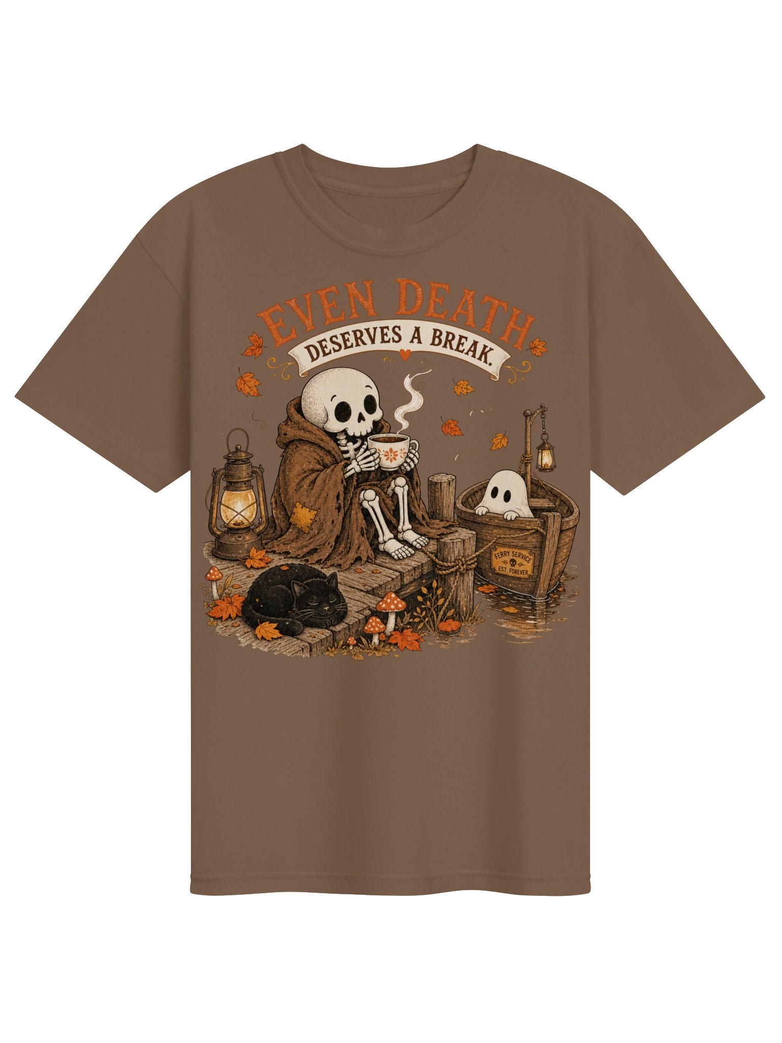 Even Death Deserves a Break Halloween Tee product image (109)