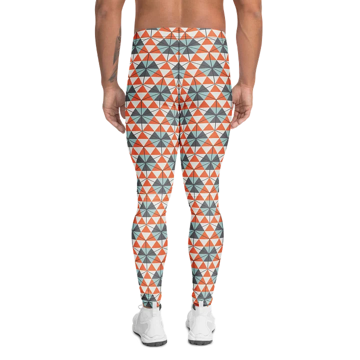 Comfortable Men's Leggings Colorful Triangles product image (2)
