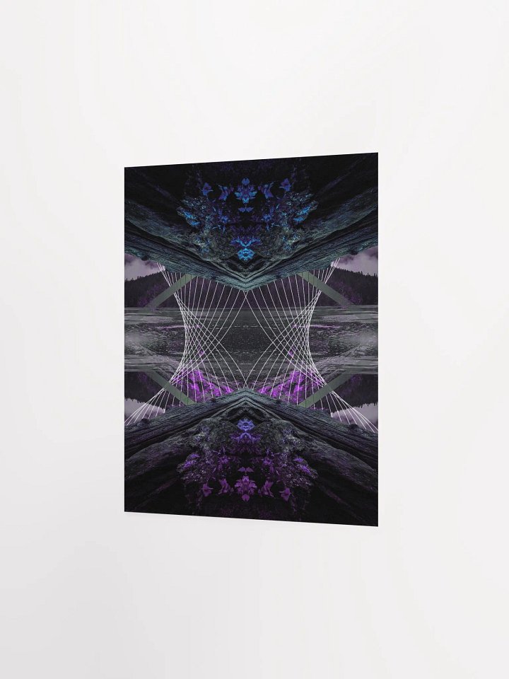 Geometric Art Print - Rainy Lake (Chill) product image (2)