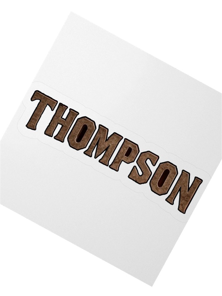 Vintage Textured THOMPSON Stickers product image (6)