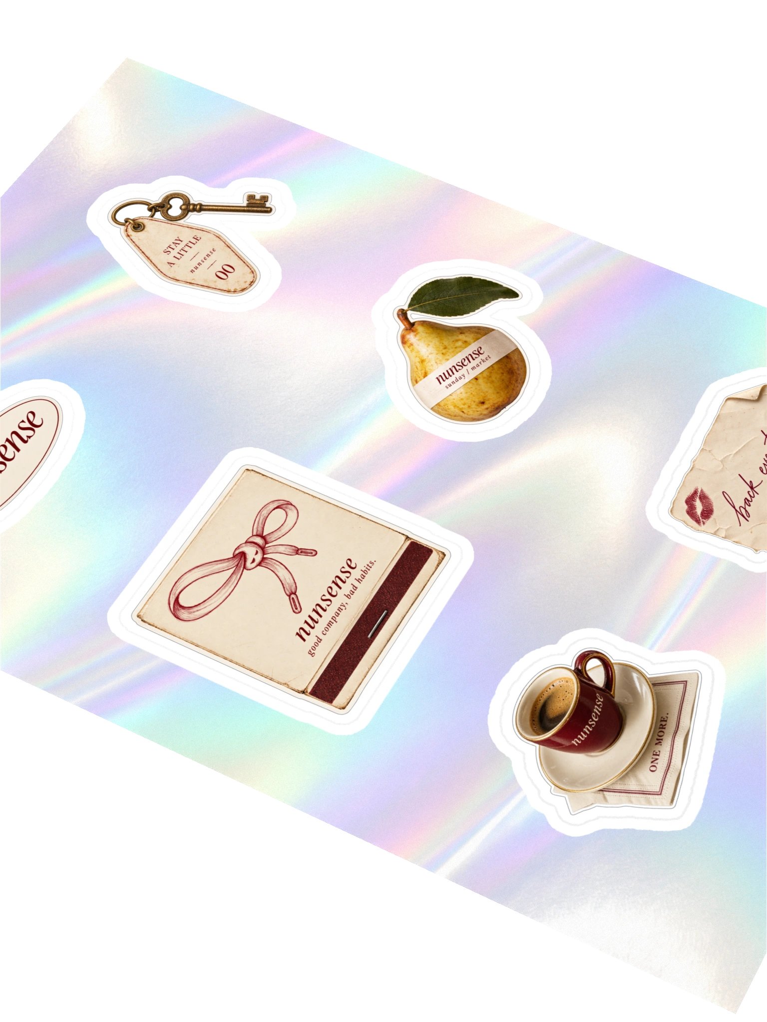 NUNS “LITTLE HABITS” STICKER PACK product image (2)