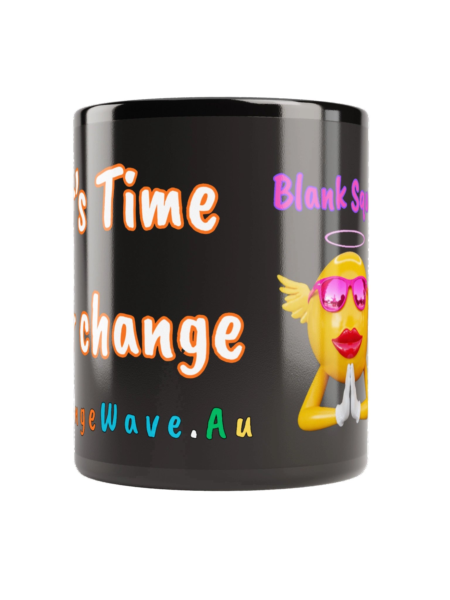 Emoji gIirs - It’s Time for Change Black Mug product image (4)