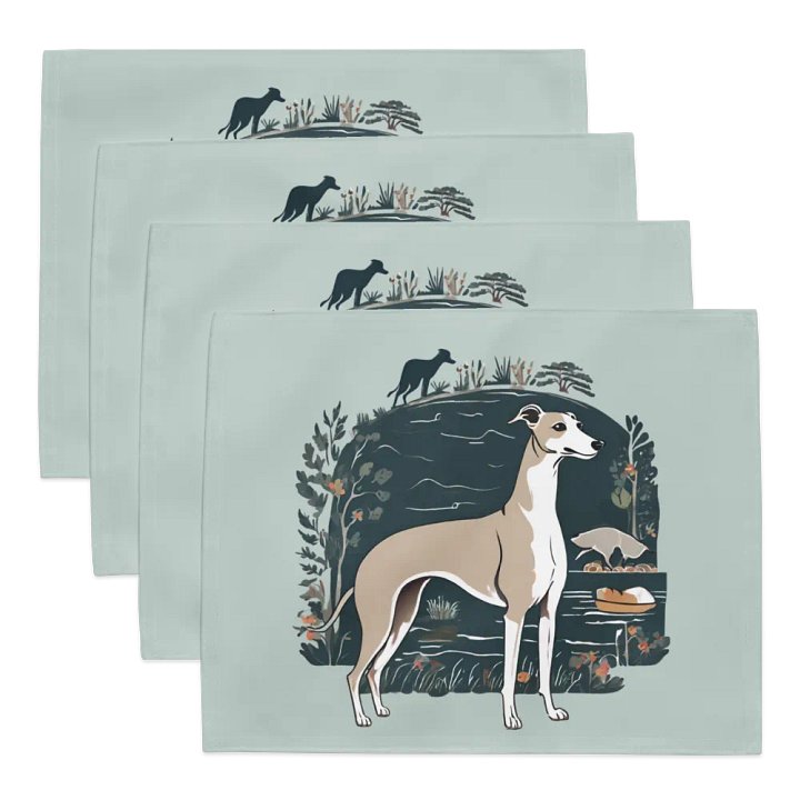 Botanical Greyhound Placemat Set product image (2)