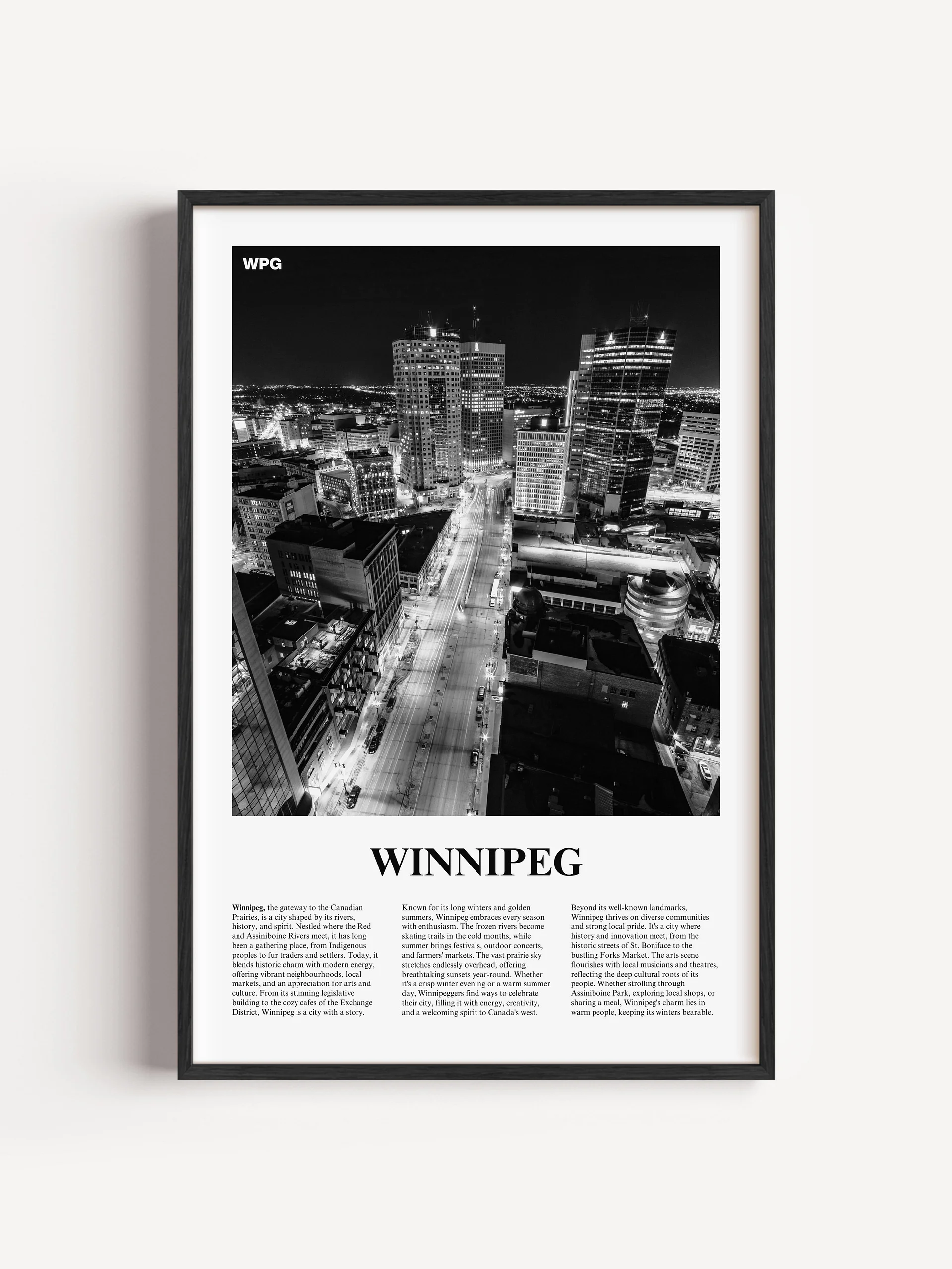 Winnipeg 02 Newspaper Poster product image (1)